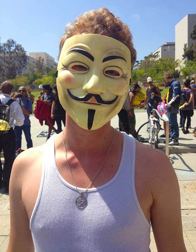 Anonymous Monsanto Protestors, Guy Fawkes Mask