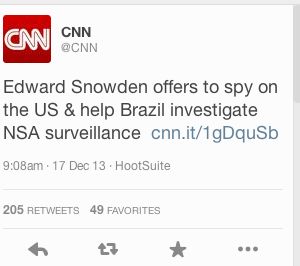 CNN Snowden Tweet