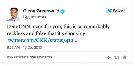 Glenn Greenwald CNN Tweet