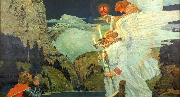 Renwick Waugh, The Knight of the Holy Grail (1912) Giambattista della Porta