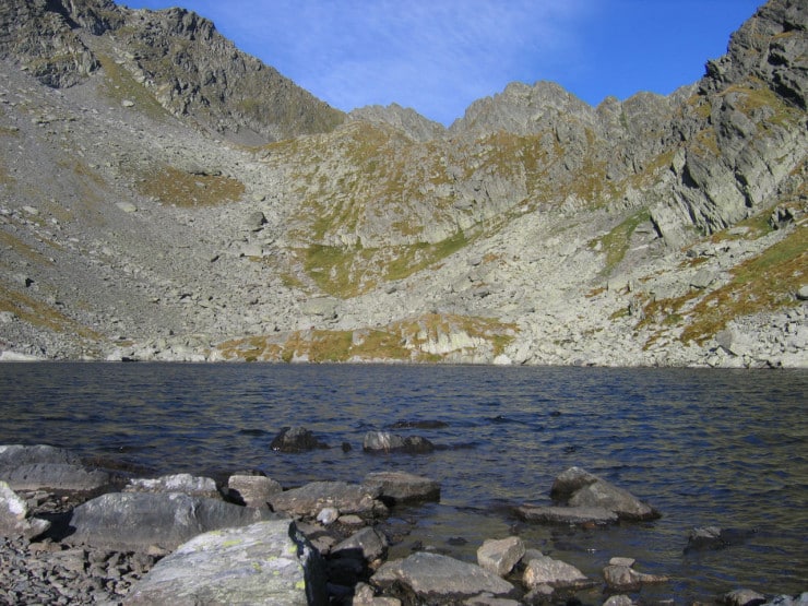 Glacial_lake,_Fagaras_mountains Fagaras mountains Romania Date 25 August 2008, 08-14 Source Glacial lake Author Tommy from Arad Hogwarts