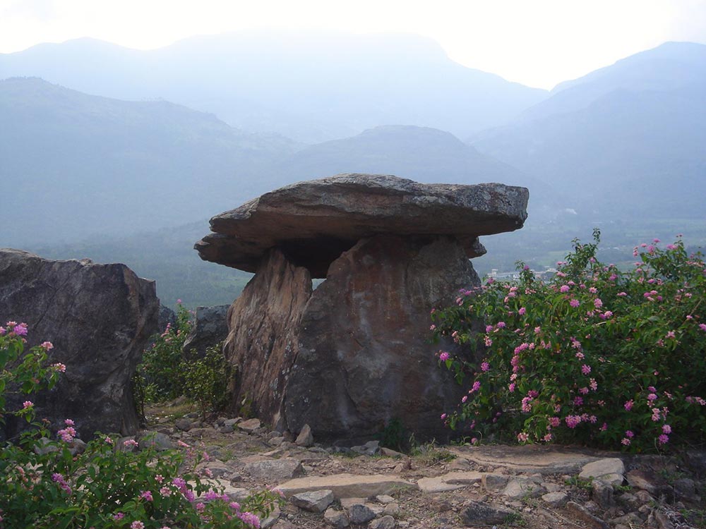 Megaliths Dolmens, Marayoor, Kerala, India