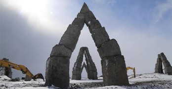 Megalith Arctic Henge Raufarhofn Iceland
