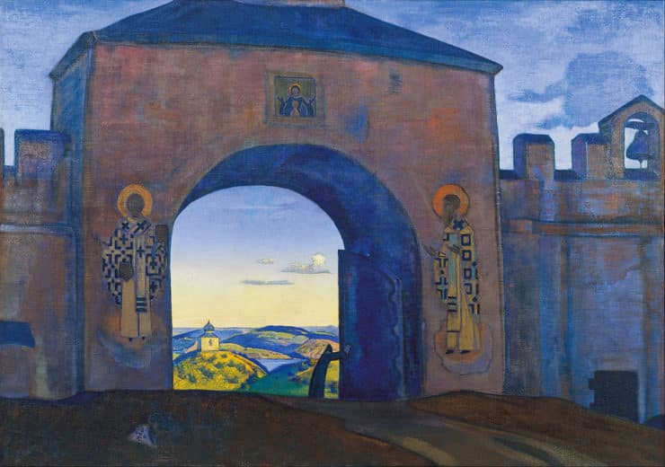 And We are Opening the Gates by Nicholas Roerich. Image via Wikimedia Commons.