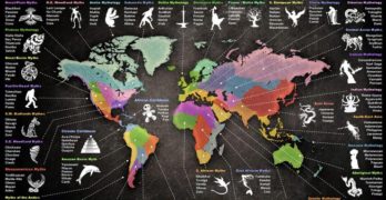 Map of Mythological Creatures