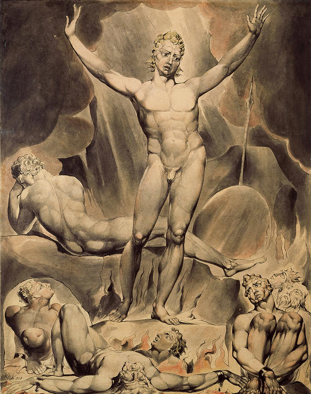 Satan Arousing the Rebel Angels William Blake